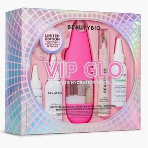 BeautyBio VIP Glo Facial Set - Vibrant Pink NIB